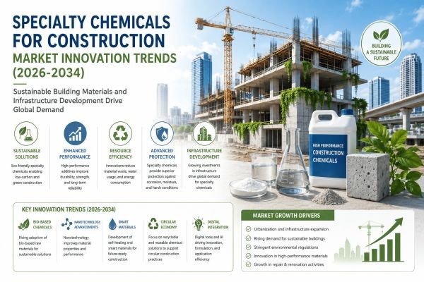 Specialty Chemicals for Construction Market Innovation Trends (2026-2034): Sustainable Building Materials and Infrastructure Development Drive Global ..