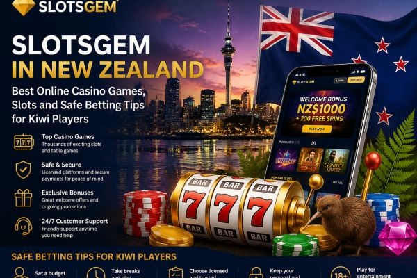 SlotsGem for NZ: Best Online Casino Titles, Slot Games and Safe Betting Tips for Kiwi Players