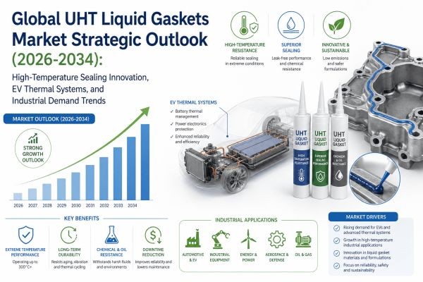 Global UHT Liquid Gaskets Market Strategic Outlook (2026-2034): High-Temperature Sealing Innovation, EV Thermal Systems, and Industrial Demand Trends