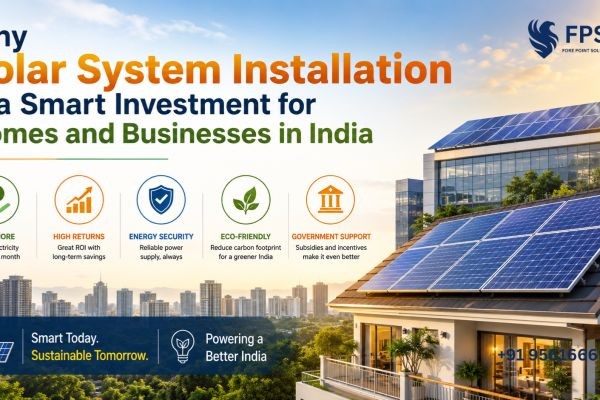 Why Solar System Installation is a Smart Investment for Homes and Businesses in India