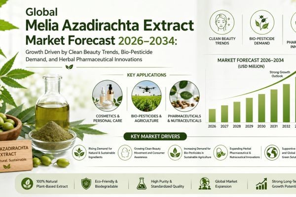 Global Melia Azadirachta Extract Market Forecast 2026–2034: Growth Driven by Clean Beauty Trends, Bio-Pesticide Demand, and Herbal Pharmaceutical Inno..