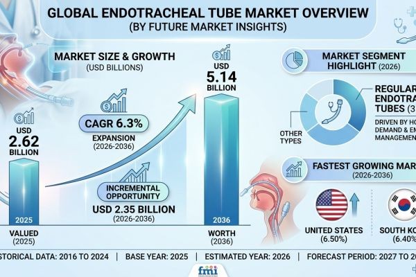 Global Endotracheal Tube Market Forecast 2026–2036: Market Expansion Driven by Critical Care Infrastructure