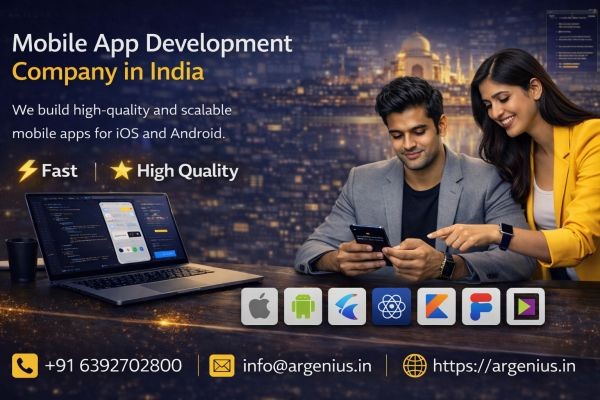 Mobile App Development Company in India | Argenius