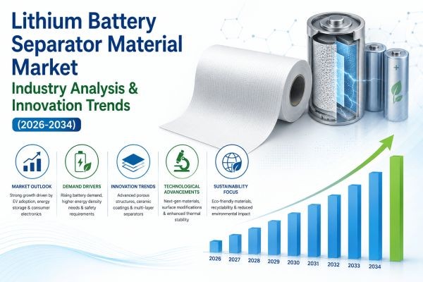 Lithium Battery Separator Material Market Industry Analysis & Innovation Trends (2026-2034)