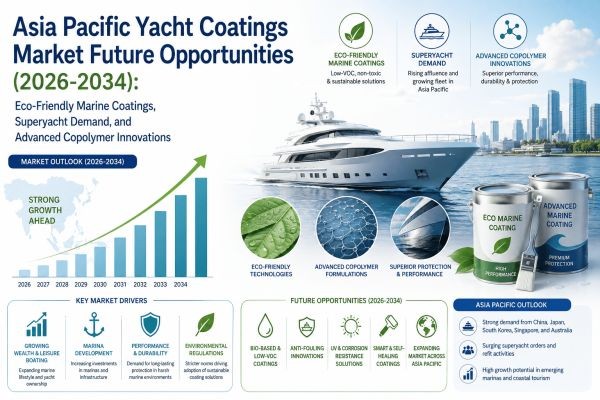 Asia Pacific Yacht Coatings Market Future Opportunities (2026-2034): Eco-Friendly Marine Coatings, Superyacht Demand, and Advanced Copolymer Innovatio..
