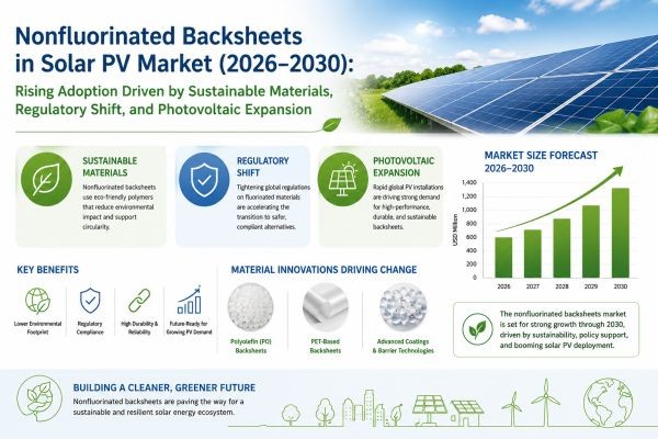 Nonfluorinated Backsheets in Solar PV Market (2026–2030): Rising Adoption Driven by Sustainable Materials, Regulatory Shift, and Photovoltaic Expansio..
