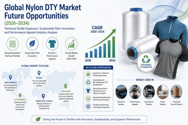 Global Nylon DTY Market Future Opportunities (2026-2034): Technical Textile Expansion, Sustainable Fiber Innovation, and Performance Apparel Industry ..