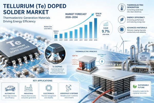 Tellurium (Te) Doped Solder Market Forecast 2026–2034: Thermoelectric Generation Materials Driving Energy Efficiency