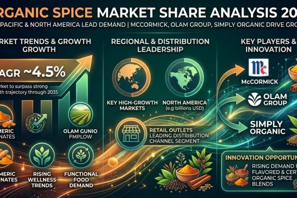 Organic Spice Market Share Analysis 2035 | Asia-Pacific & North America Lead Demand | McCormick, Olam Group, Simply Organic Drive Growth