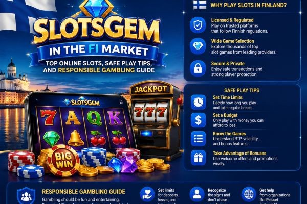 SlotsGem for the FI Market: Leading Online Slots, Safe Gambling Tips, and Responsible Gambling Guide