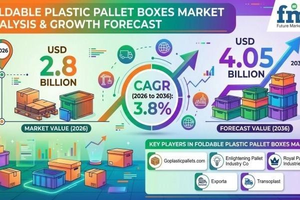 Foldable Plastic Pallet Boxes Market Advances Through Lightweight Durable and Recyclable Material Innovations