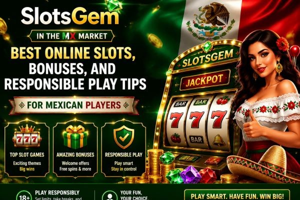 SlotsGem in the Mexican iGaming Market: Top Online Slots, Promotions, and Responsible Play Tips for Mexico-based Players