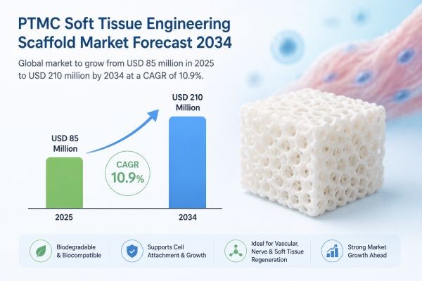 Poly(Trimethylene Carbonate) (PTMC) Soft Tissue Engineering Scaffold Market Size, Share & Forecast 2034 | Advanced Biodegradable Scaffolds Driving Reg..