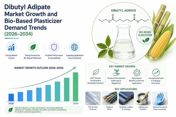 Dibutyl Adipate Market Growth and Bio-Based Plasticizer Demand Trends (2026–2034)