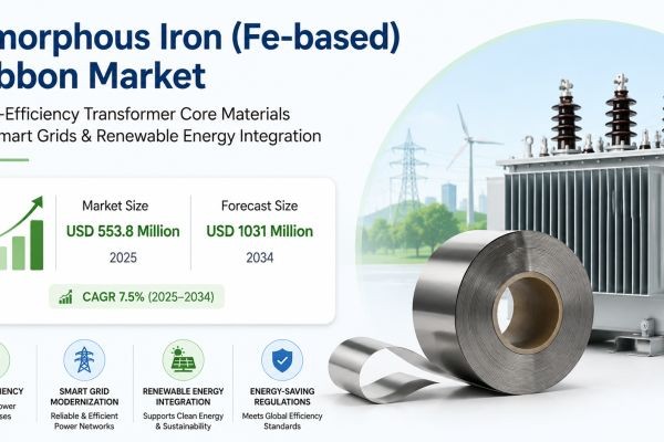 Amorphous Iron (Fe-based) Ribbon Market Size, Share & Forecast 2034