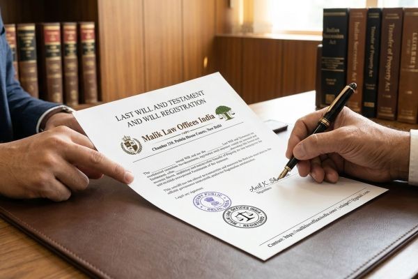 Will Registration -  Secure Your Legacy with Malik Law Offices India