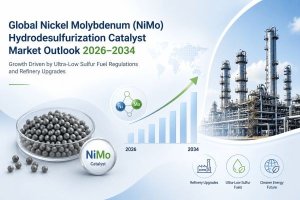 Global Nickel Molybdenum (NiMo) Hydrodesulfurization Catalyst Market Outlook 2026–2034: Growth Driven by Ultra-Low Sulfur Fuel Regulations and Refiner..