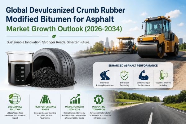 Global Devulcanized Crumb Rubber Modified Bitumen for Asphalt Market Growth Outlook (2026-2034)
