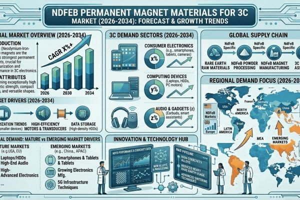 NdFeB Permanent Magnet Materials for 3C Market Forecast & Growth Trends (2026-2034)