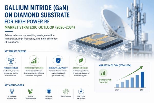 Gallium Nitride (GaN) on Diamond Substrate for High Power RF Market Strategic Outlook (2026-2034)