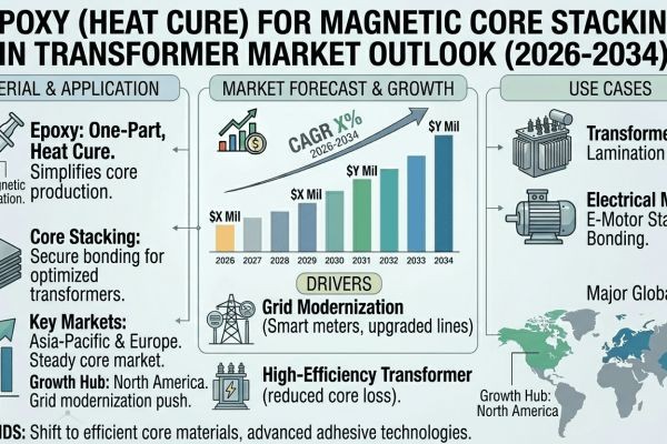 Epoxy (One-Part, Heat Cure) for Magnetic Core Stacking in Transformer Market Outlook (2026-2034): Growth Accelerates with Grid Modernization and High-..