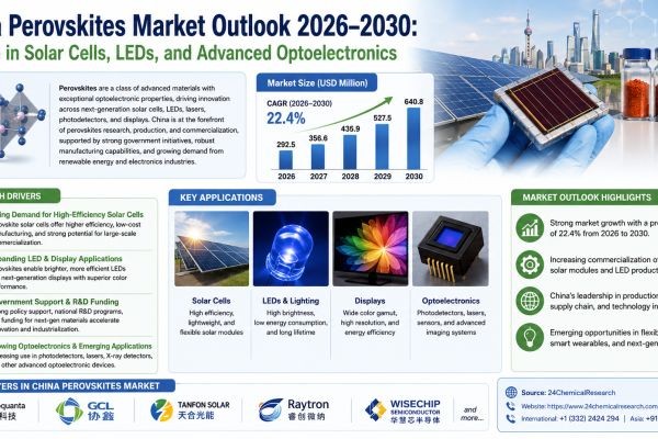 China Perovskites Market Outlook 2026–2030: Growth in Solar Cells, LEDs, and Advanced Optoelectronics