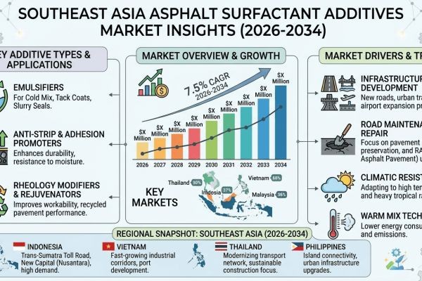 Southeast Asia Asphalt Surfactant Additives Market Insights (2026-2034)