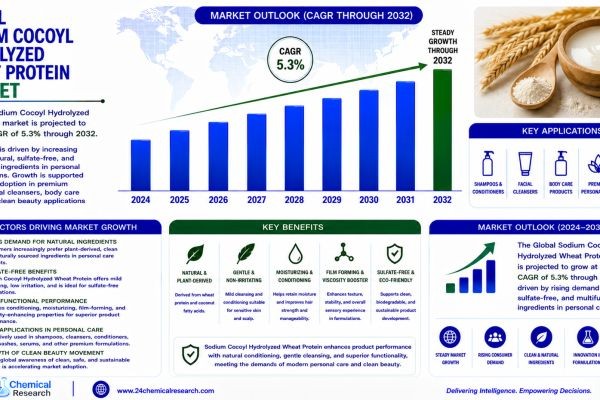 Sodium Cocoyl Hydrolyzed Wheat Protein Market Forecast 2032: Growth Driven by Clean Beauty Trends