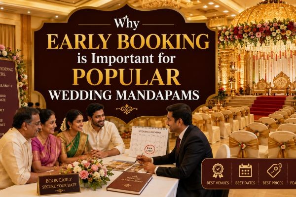 Why Early Booking is Important for Popular Wedding Mandapams