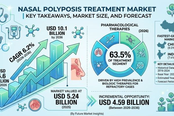 Nasal Polyposis Treatment Market Forecast 2026–2036: Market Expansion Driven by Safety Regulations