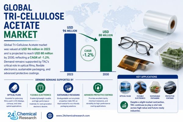 Global Tri-Cellulose Acetate Market Forecast to 2030 Amid Rising Demand for Optical Films and Flexible Displays