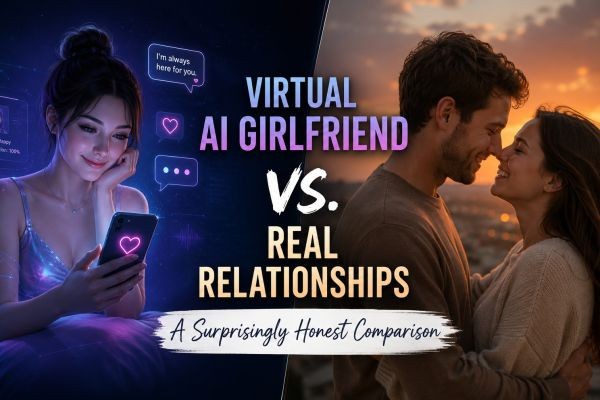 Virtual AI Girlfriend vs. Real Relationships: A Surprisingly Honest Comparison