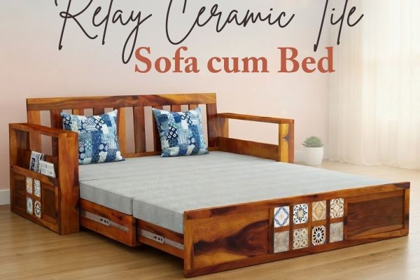 Luxury Wooden Sofa Cum Bed for Contemporary Home Design