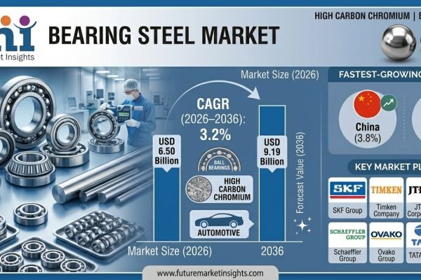 Bearing Steel Market Forecast 2026–2036: Demand Growth Accelerates with EVs and Wind Energy