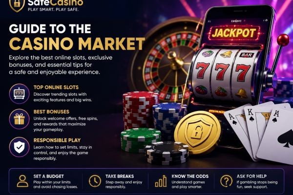 SafeCasino Guide to the World of Online Casinos: the Best Online Slots, Bonus Offers, and Responsible Gambling Tips