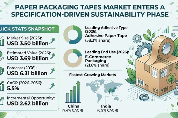 Paper Packaging Tapes Market Enters a Specification-Driven Sustainability Phase