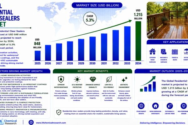 Residential Clear Sealers Market Forecast 2034: Sustainable Coatings and Home Renovation Trends Drive Growth