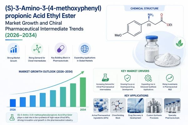 (S)-3-Amino-3-(4-methoxyphenyl)propionic Acid Ethyl Ester Market Growth and Chiral Pharmaceutical Intermediate Trends (2026–2034)