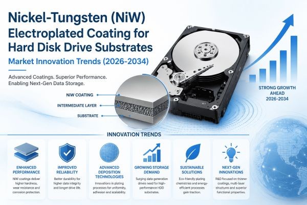 Nickel-Tungsten (NiW) Electroplated Coating for Hard Disk Drive Substrates Market Innovation Trends (2026-2034)
