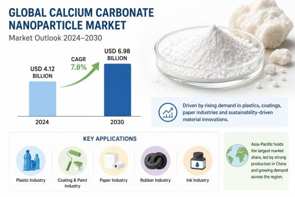 Carbonate Nanoparticle Market Size, Share & Forecast 2030 | Growth Driven by Sustainable Plastics, Coatings, Paper & Lightweight Automotive Materials