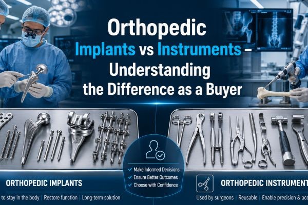 Orthopedic Implants vs Instruments – Understanding the Difference as a Buyer