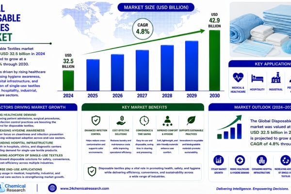 Disposable Textiles Market Forecast 2030: Rising Healthcare and Hygiene Demand Driving Growth