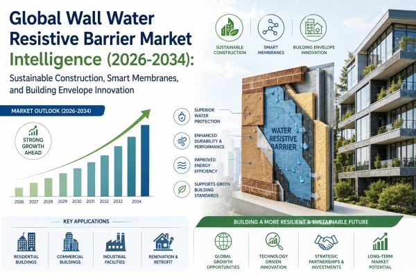 Global Wall Water Resistive Barrier Market Intelligence (2026-2034): Sustainable Construction, Smart Membranes, and Building Envelope Innovation