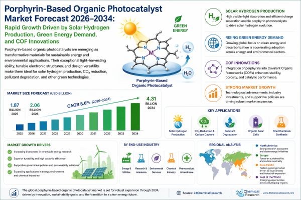 Porphyrin-Based Organic Photocatalyst Market Forecast 2026–2034