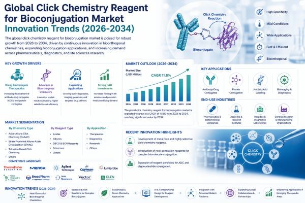 Global Click Chemistry Reagent for Bioconjugation Market Innovation Trends (2026-2034)