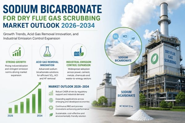 Sodium Bicarbonate for Dry Flue Gas Scrubbing Market Outlook 2026–2034: Growth Trends, Acid Gas Removal Innovation, and Industrial Emission Control Ex..