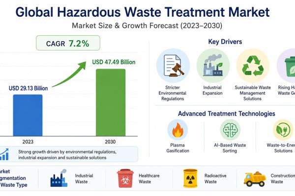 Hazardous Waste Treatment Market Size, Share & Forecast 2030 | Growth Driven by Environmental Regulations, Industrial Expansion & Sustainable Waste Ma..