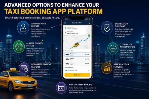Advanced Options to Enhance Your Taxi Booking App Platform