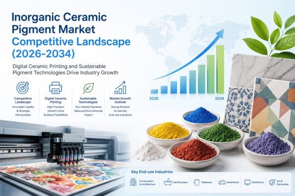 Inorganic Ceramic Pigment Market Competitive Landscape (2026-2034): Digital Ceramic Printing and Sustainable Pigment Technologies Drive Industry Growt..