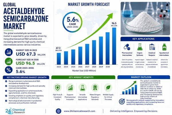 How Pharmaceutical R&D and Specialty Chemical Applications Are Fueling Acetaldehyde Semicarbazone Market Growth